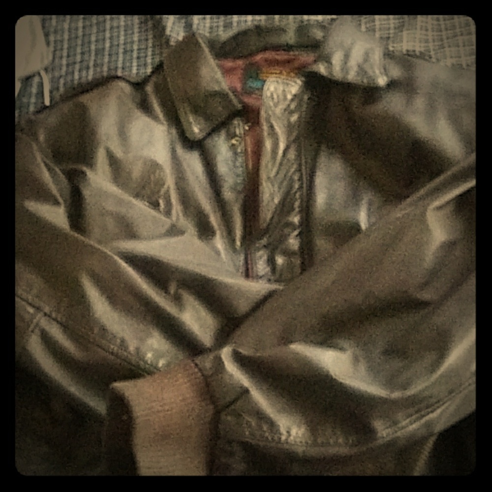Leather flight flight jacket from army air force A
